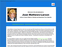 Tablet Screenshot of joanmathewslarson.com